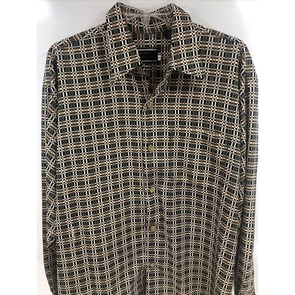 Sergio Vadducci Shirt Mens Large Long Sleeve Classic Western Button Up - Picture 6 of 6